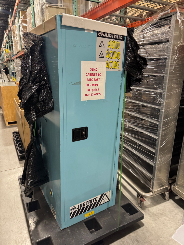 Image of Justrite Acid and Corrosive Storage Cabinets - Quantity 2